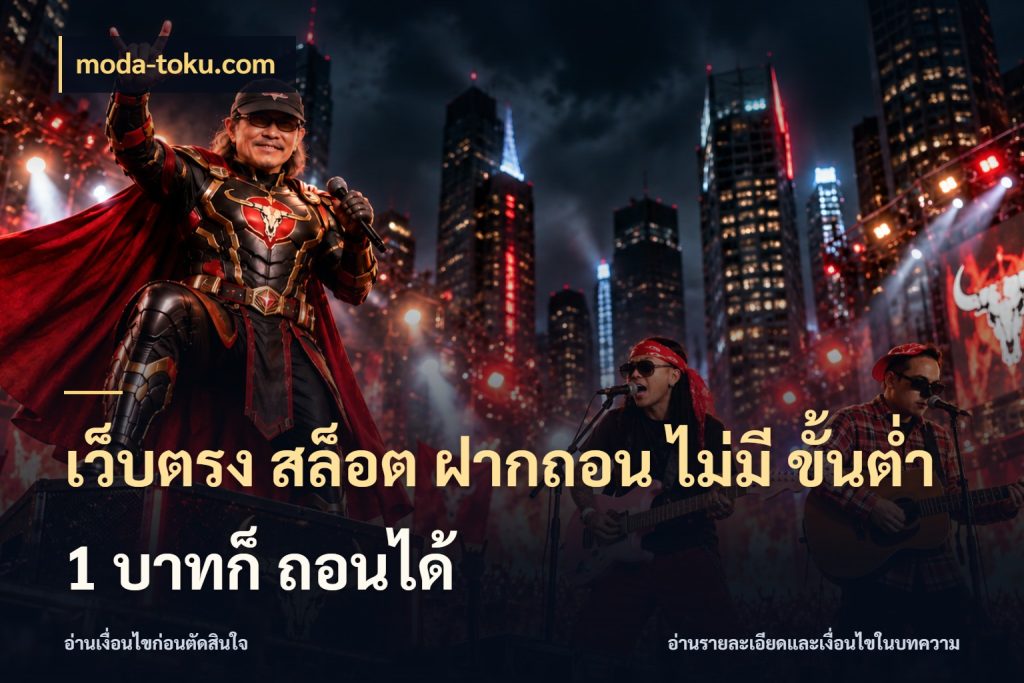 เว็บตรง สล็อต ฝากถอน ไม่มี ขั้นต่ำ 1 บาทก็ ถอนได้ จำนวนเริ่มต้นกับรายละเอียดที่สายเกมสนใจ ในมุม moda-toku.com