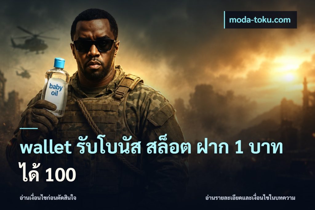 wallet รับโบนัส สล็อต ฝาก 1 บาทได้ 100