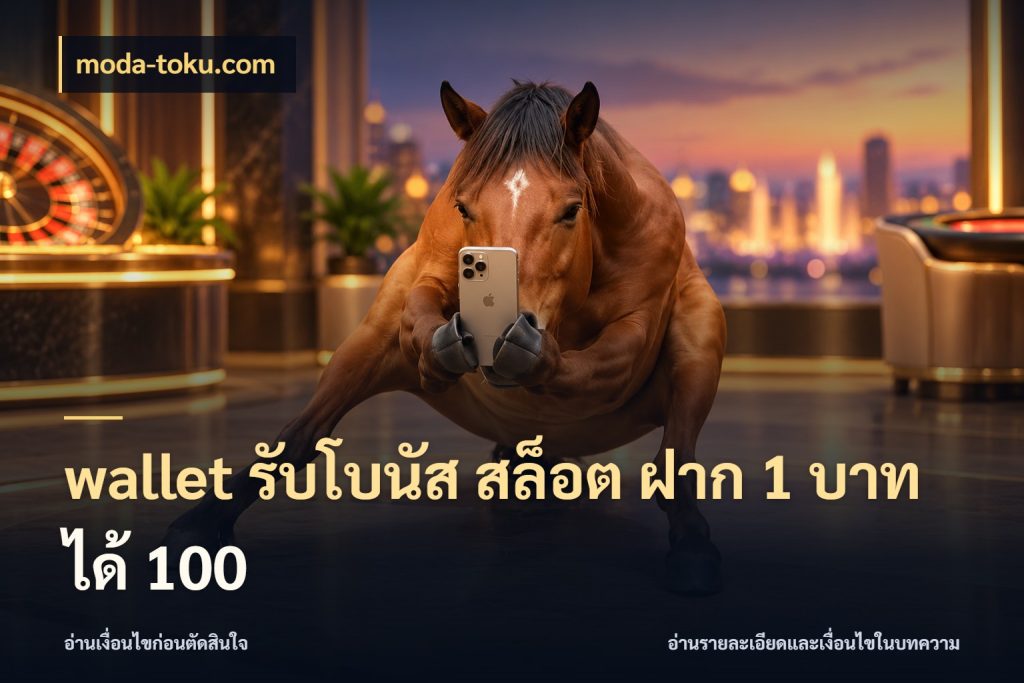 wallet รับโบนัส สล็อต ฝาก 1 บาทได้ 100 สายโบนัสเลือกจังหวะสนุกได้อย่างไร สไตล์ moda-toku.com