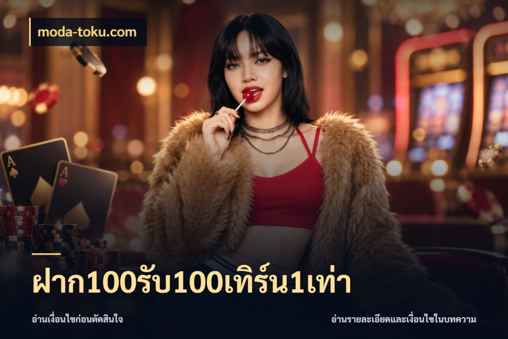 ฝาก100รับ100เทิร์น1เท่า เปิดมุมโปรให้เข้ากับเกมแนวโปรด ในมุม moda-toku.com