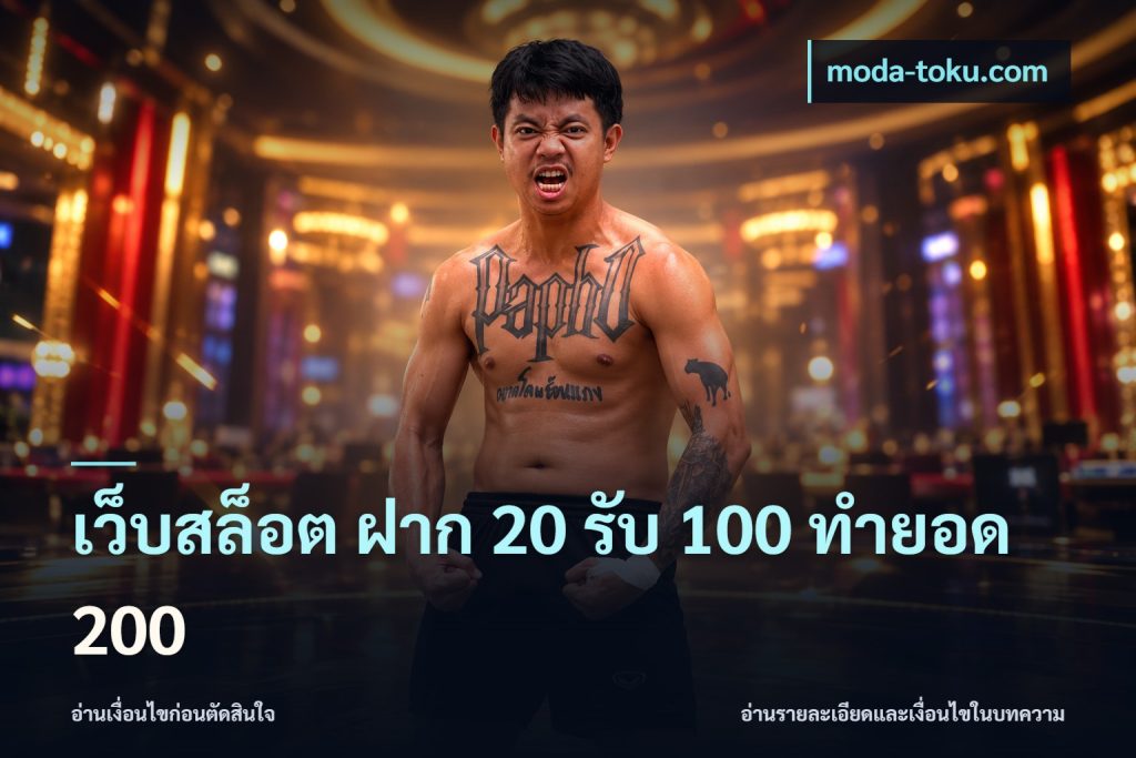 เว็บสล็อต ฝาก 20 รับ 100 ทำยอด 200