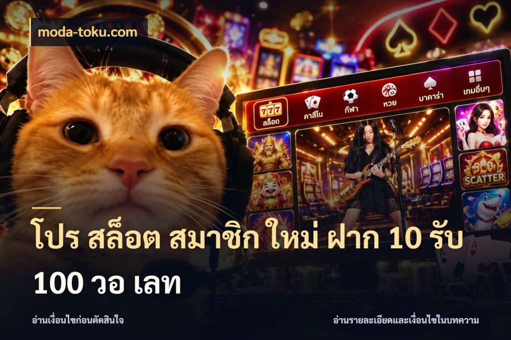 โปร สล็อต สมาชิก ใหม่ ฝาก 10 รับ 100 วอ เลท moda-toku.com จุดเด่นของเครดิตที่คนชอบเกมอยากรู้