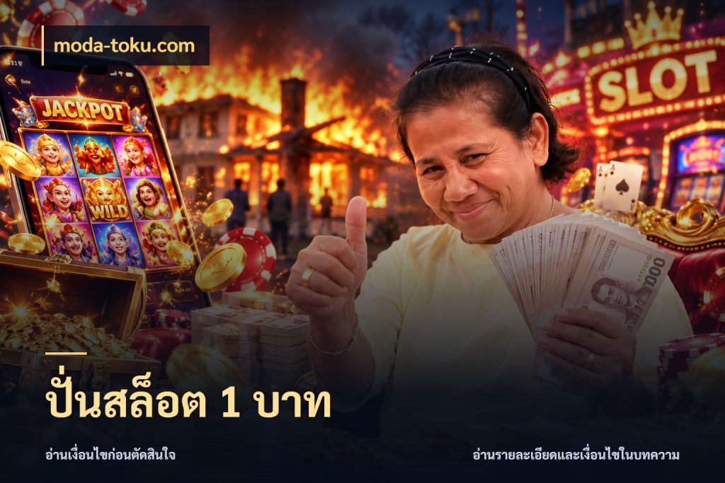 ปั่นสล็อต 1 บาท มุมสนุกของคนที่กำหนดขอบเขตตัวเอง กับ moda-toku.com