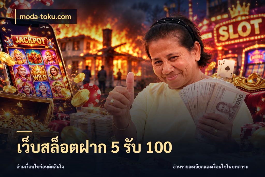 เว็บสล็อตฝาก 5 รับ 100 สีสันของโปรฝากและยอดรับ สไตล์ moda-toku.com