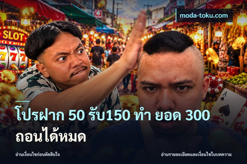 โปรฝาก 50 รับ150 ทํา ยอด 300 ถอนได้หมด