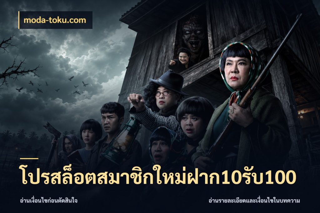 โปรสล็อตสมาชิกใหม่ฝาก10รับ100 จับคู่โบนัสกับสไตล์เกมที่ชอบ ในมุม moda-toku.com