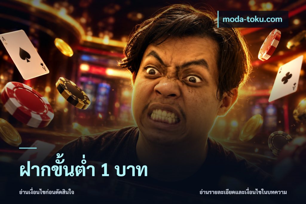 ฝากขั้นต่ำ 1 บาท