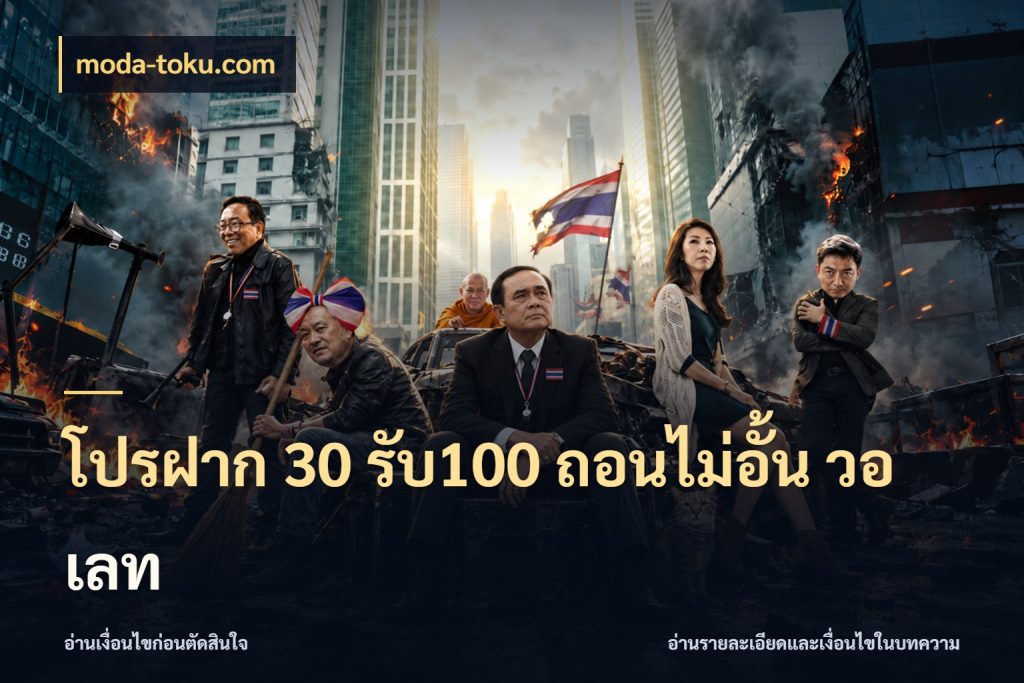โปรฝาก 30 รับ100 ถอนไม่อั้น วอ เลท สายโบนัสเลือกจังหวะสนุกได้อย่างไร สไตล์ moda-toku.com