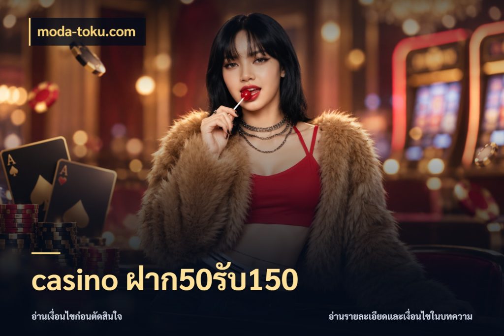 casino ฝาก50รับ150 สีสันของโปรฝากและยอดรับ ในมุม moda-toku.com