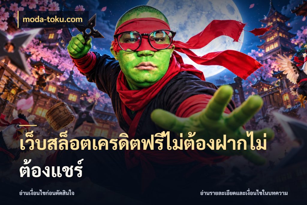 เว็บสล็อตเครดิตฟรีไม่ต้องฝากไม่ต้องแชร์ moda-toku.com สายโบนัสเลือกมุมเครดิตให้ตรงสไตล์
