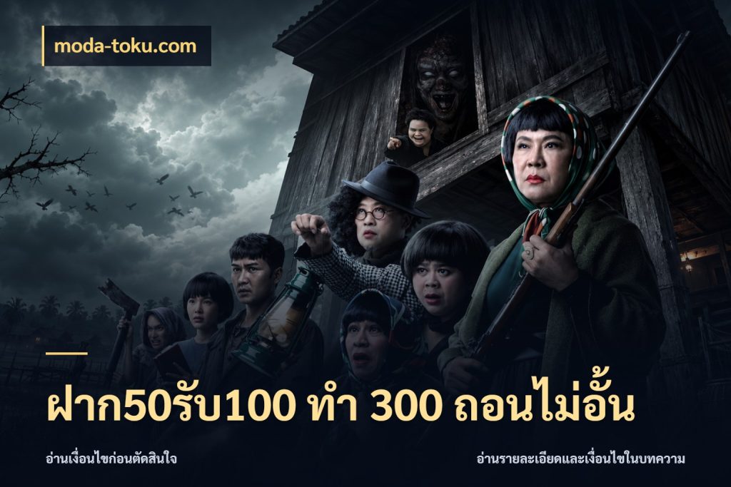 ฝาก50รับ100 ทํา 300 ถอนไม่อั้น โปรยอดรับที่สายเกมสนใจ สไตล์ moda-toku.com