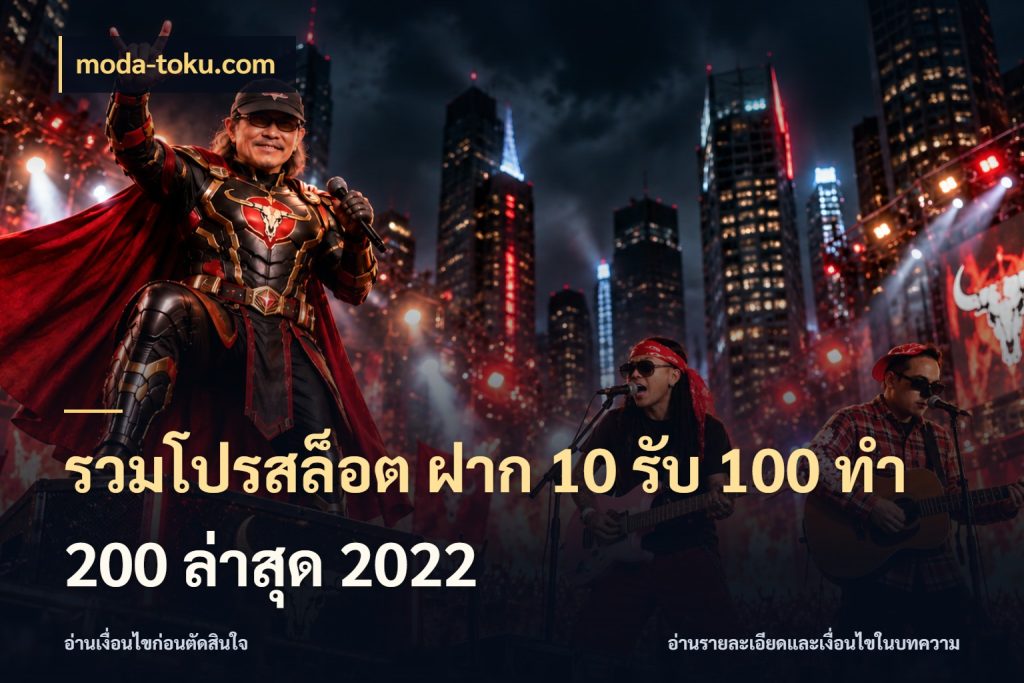 รวมโปรสล็อต ฝาก 10 รับ 100 ทำ 200 ล่าสุด 2022 โปรกับเกมที่ชอบเลือกให้ตรงสไตล์ สไตล์ moda-toku.com
