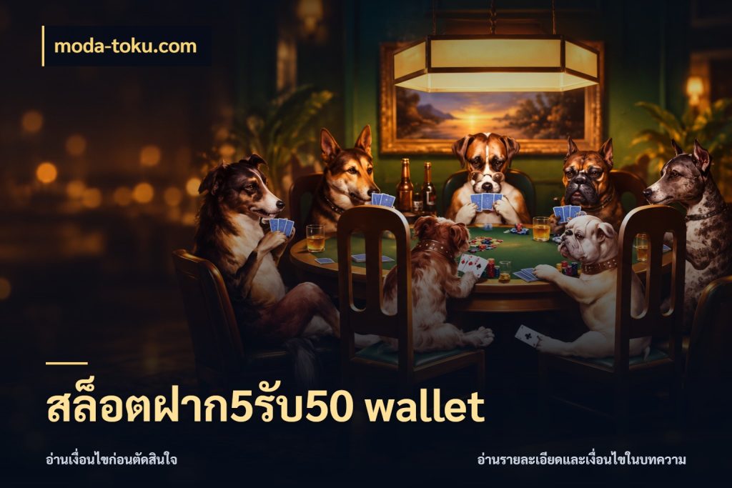 สล็อตฝาก5รับ50 wallet โปรยอดรับที่สายเกมสนใจ สไตล์ moda-toku.com
