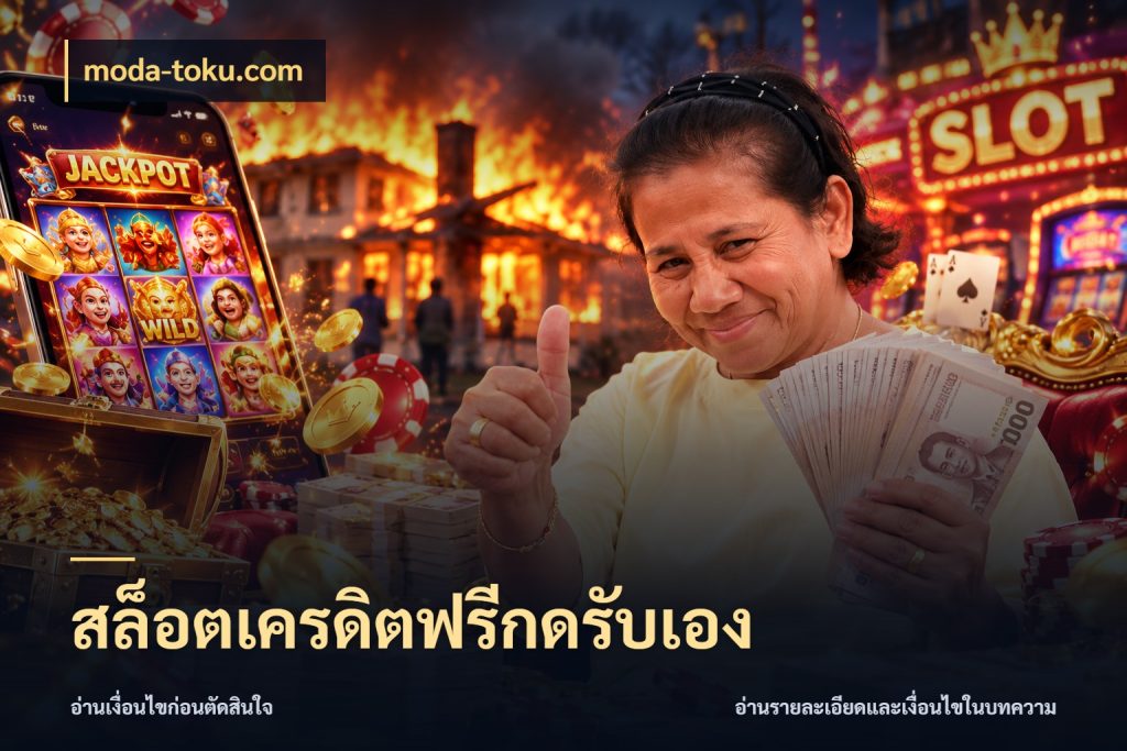 สล็อตเครดิตฟรีกดรับเอง เครดิตแต่ละรูปแบบมีมุมไหนให้ดู ในมุม moda-toku.com