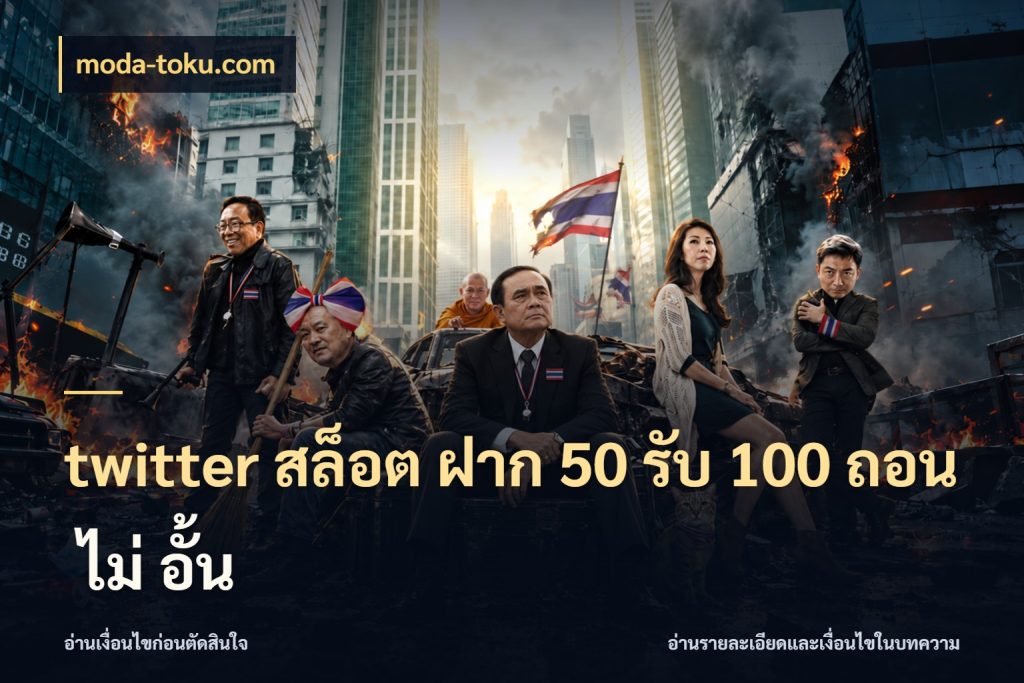 twitter สล็อต ฝาก 50 รับ 100 ถอน ไม่ อั้น moda-toku.com โปรกับเกมที่ชอบเลือกให้ตรงสไตล์