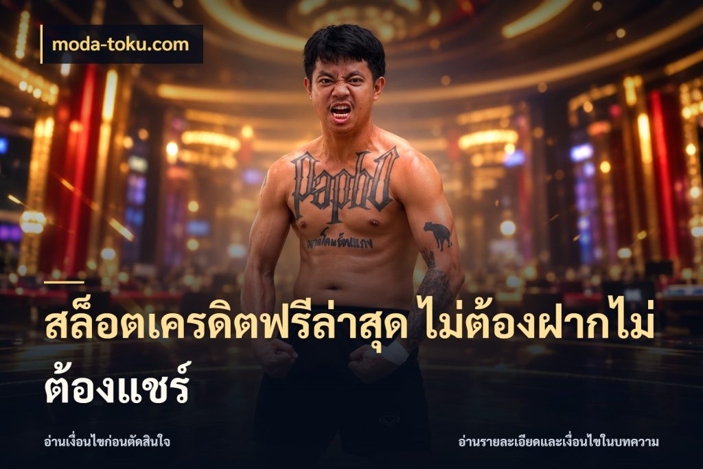 สล็อตเครดิตฟรีล่าสุด ไม่ต้องฝากไม่ต้องแชร์ จากชื่อเครดิตฟรีสู่ความสนุกที่เข้าใจได้ สไตล์ moda-toku.com