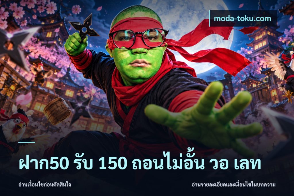 ฝาก50 รับ 150 ถอนไม่อั้น วอ เลท