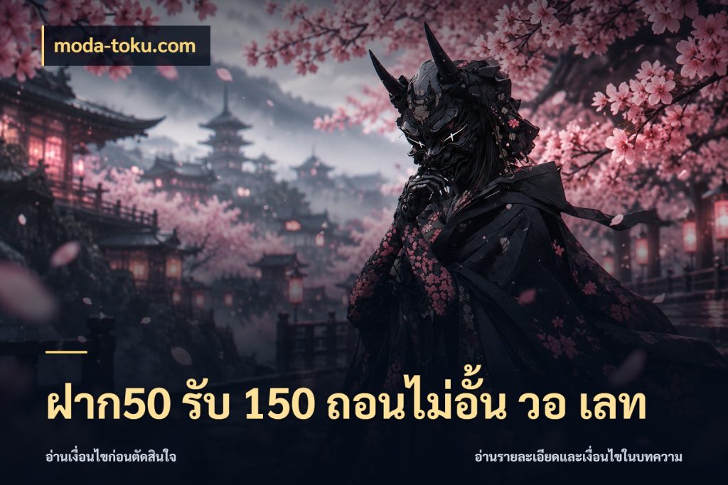 ฝาก50 รับ 150 ถอนไม่อั้น วอ เลท จับคู่โบนัสกับสไตล์เกมที่ชอบ กับ moda-toku.com
