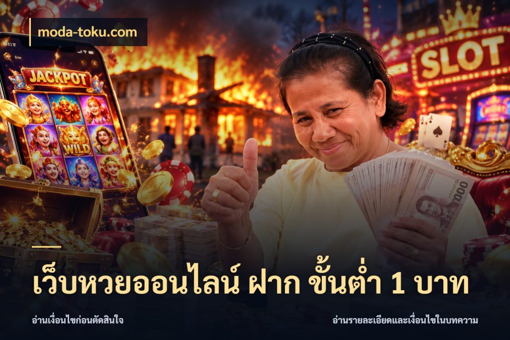เว็บหวยออนไลน์ ฝาก ขั้นต่ำ 1 บาท รูปแบบยอดกับขอบเขตของสายหวย สไตล์ moda-toku.com