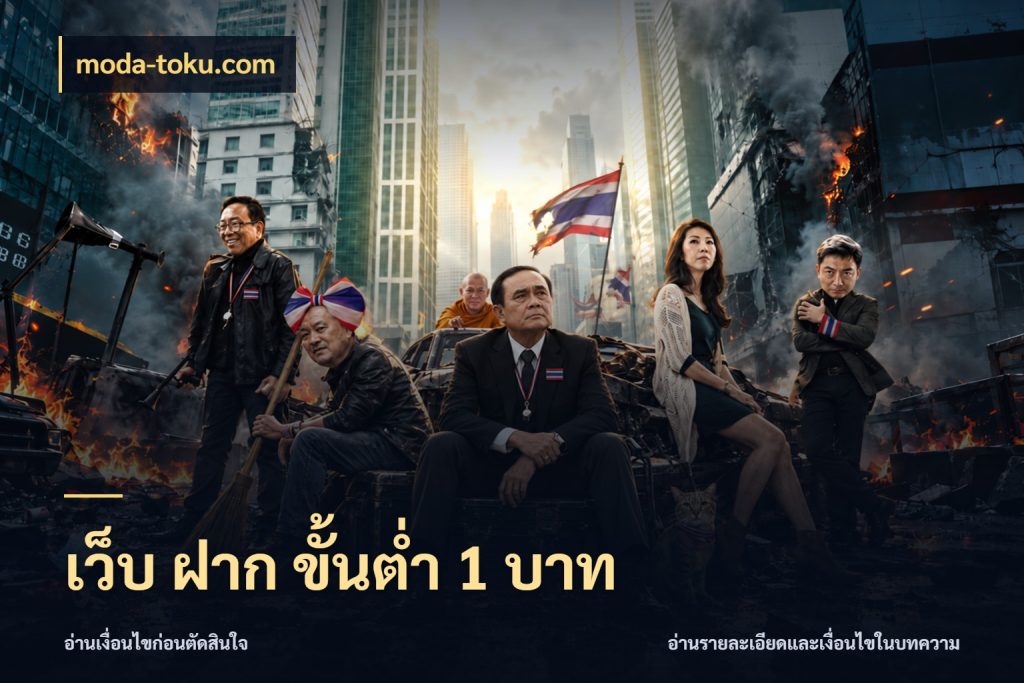 เว็บ ฝาก ขั้นต่ำ 1 บาท moda-toku.com จัดจังหวะสนุกให้เข้ากับงบที่ตั้งไว้