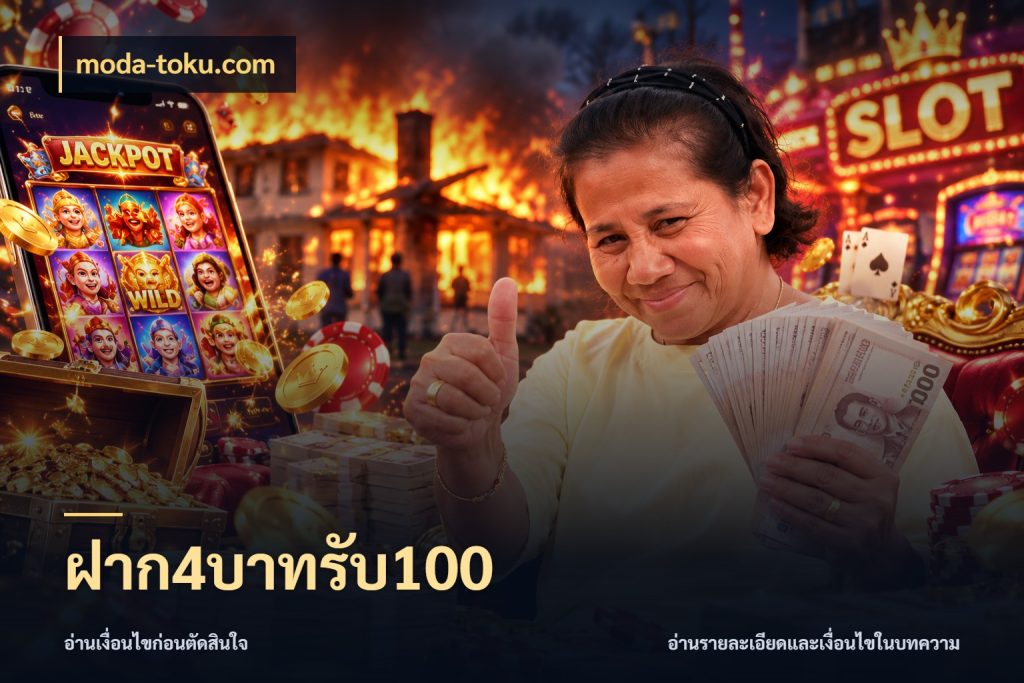 ฝาก4บาทรับ100 moda-toku.com สายโบนัสเลือกจังหวะสนุกได้อย่างไร