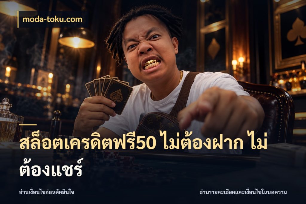 สล็อตเครดิตฟรี50 ไม่ต้องฝาก ไม่ต้องแชร์ เครดิตฟรีกับจังหวะลุ้นที่คุณเลือก กับ moda-toku.com