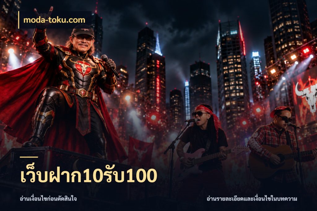 เว็บฝาก10รับ100 สีสันของโปรฝากและยอดรับ กับ moda-toku.com