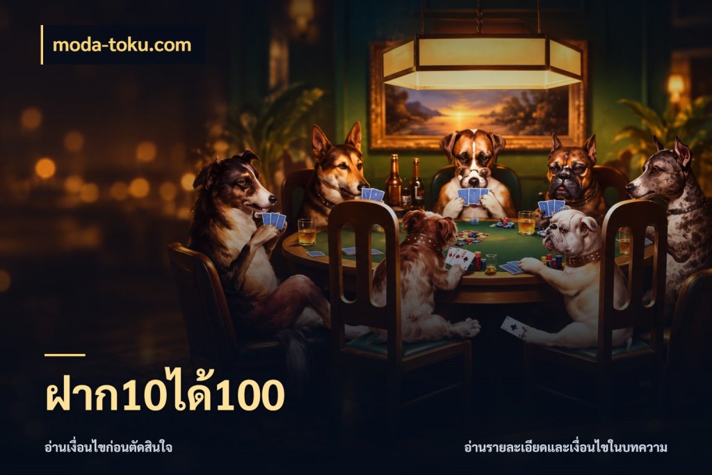 ฝาก10ได้100 จับคู่โบนัสกับสไตล์เกมที่ชอบ กับ moda-toku.com