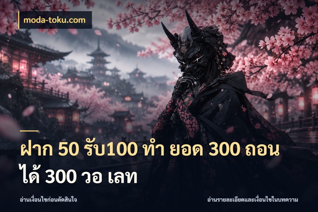 ฝาก 50 รับ100 ทํา ยอด 300 ถอนได้ 300 วอ เลท สนุกกับตัวเลือกโปรในสไตล์ของคุณ สไตล์ moda-toku.com