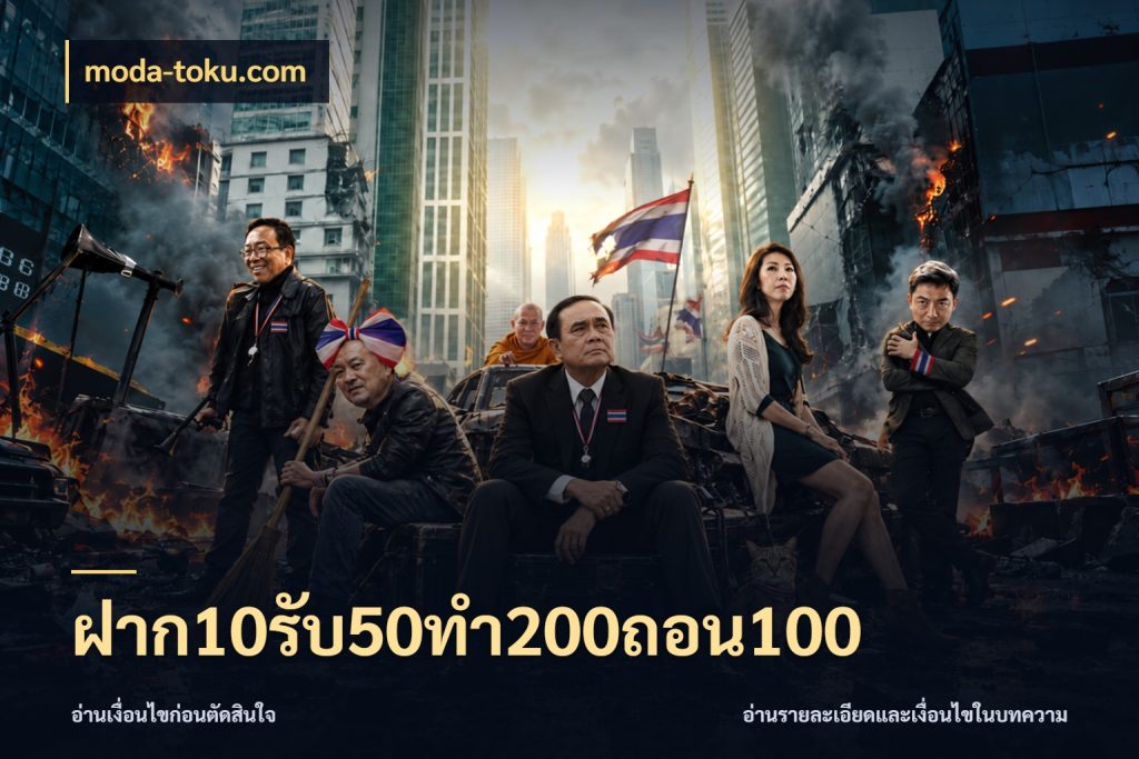 ฝาก10รับ50ทํา200ถอน100 ยอดฝากและยอดรับในมุมของคนชอบลุ้น สไตล์ moda-toku.com