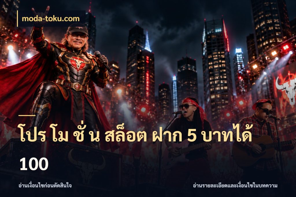 โปร โม ชั่ น สล็อต ฝาก 5 บาทได้ 100 สนุกกับตัวเลือกโปรในสไตล์ของคุณ กับ moda-toku.com