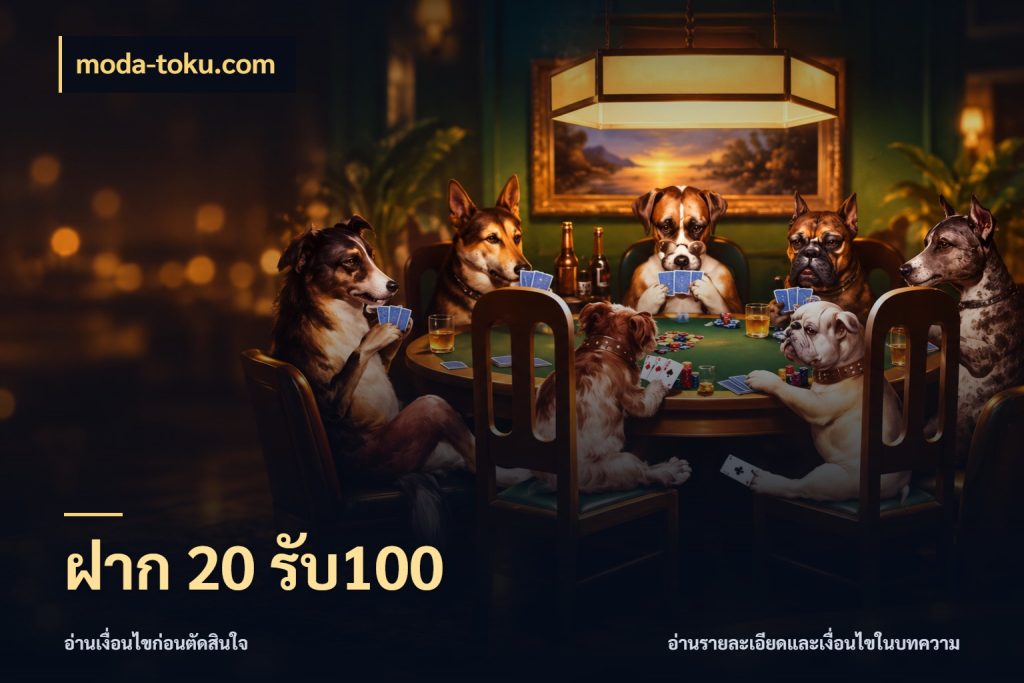 ฝาก 20 รับ100 moda-toku.com โปรกับเกมที่ชอบเลือกให้ตรงสไตล์