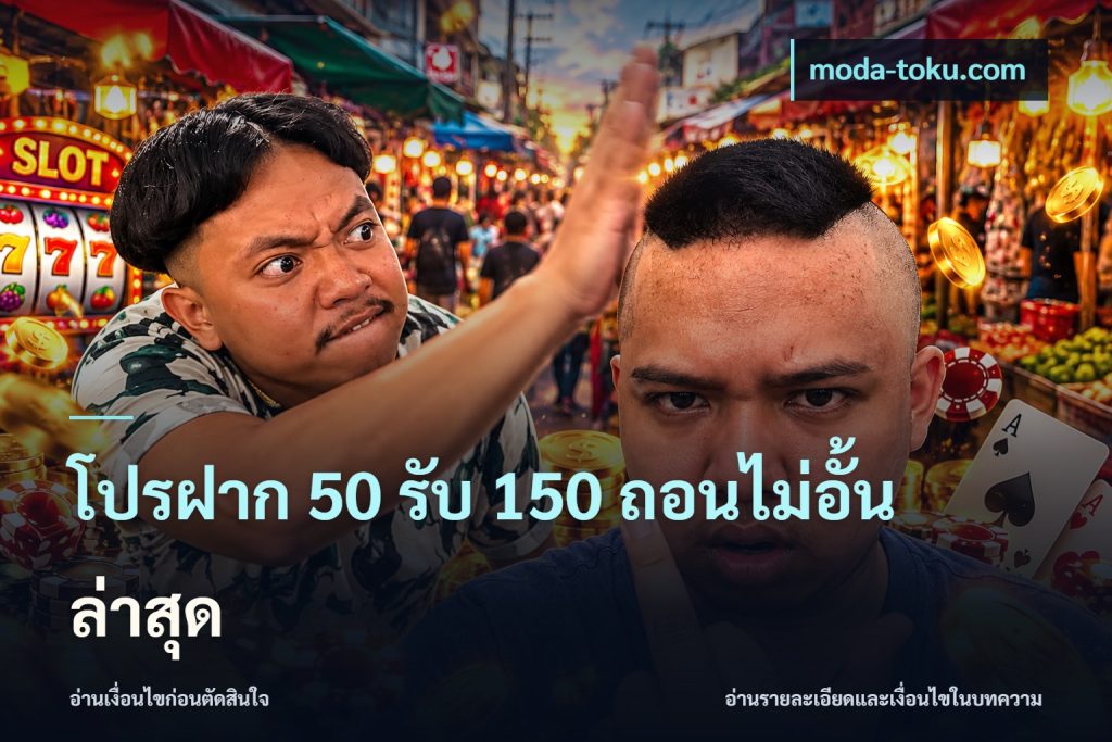 โปรฝาก 50 รับ 150 ถอนไม่อั้น ล่าสุด