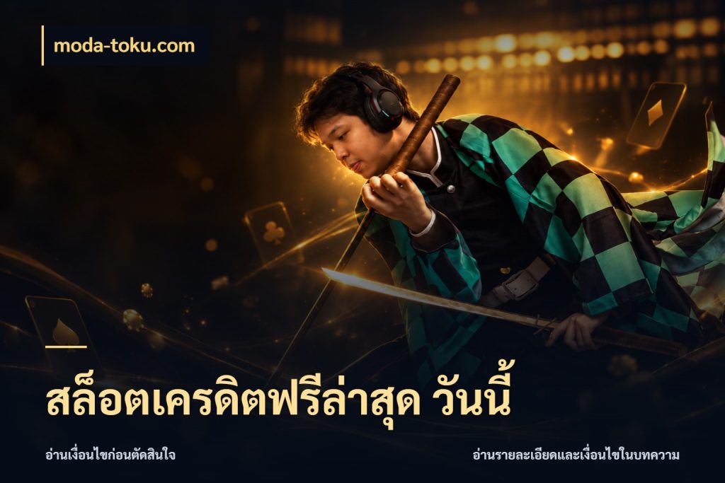 สล็อตเครดิตฟรีล่าสุด วันนี้ เครดิตฟรีกับจังหวะลุ้นที่คุณเลือก สไตล์ moda-toku.com