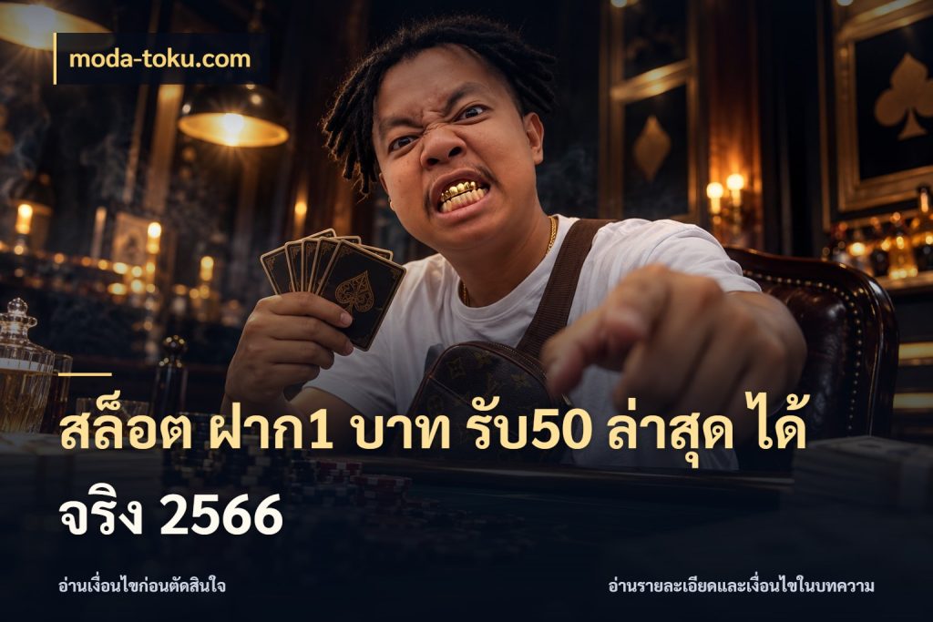 สล็อต ฝาก1 บาท รับ50 ล่าสุด ได้ จริง 2566 สนุกกับตัวเลือกโปรในสไตล์ของคุณ สไตล์ moda-toku.com