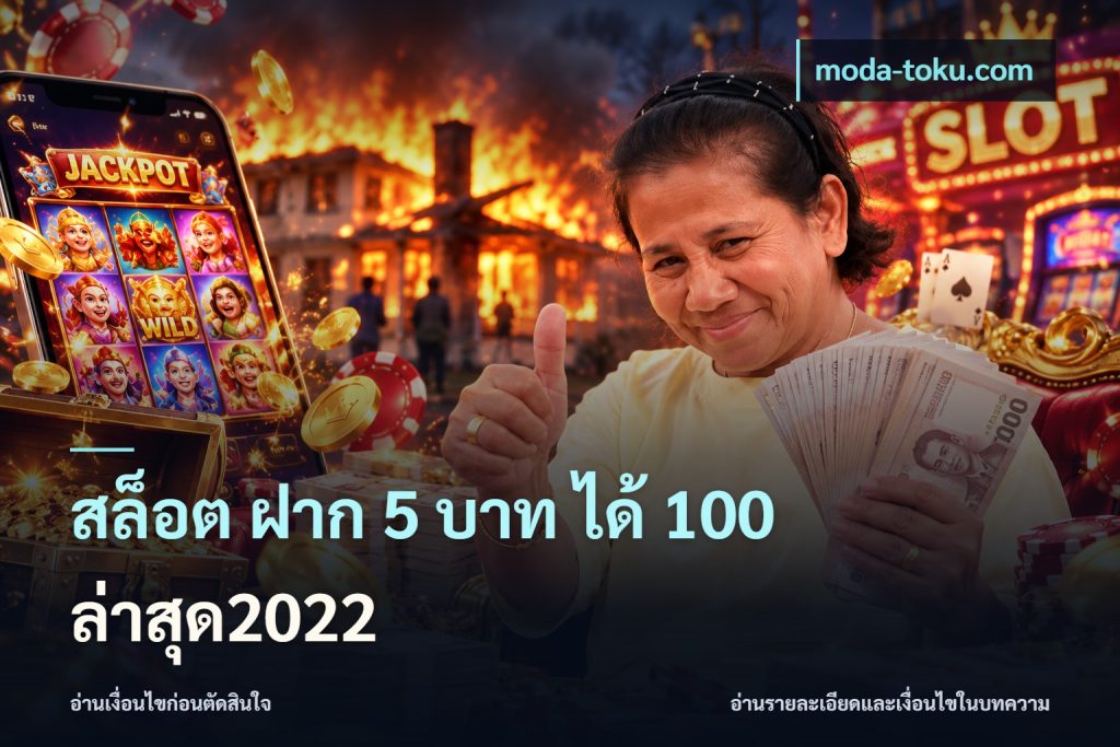 สล็อต ฝาก 5 บาท ได้ 100 ล่าสุด2022