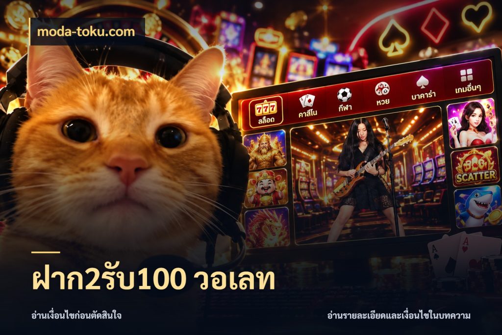 ฝาก2รับ100 วอเลท จุดเด่นของเครดิตที่คนชอบเกมอยากรู้ สไตล์ moda-toku.com