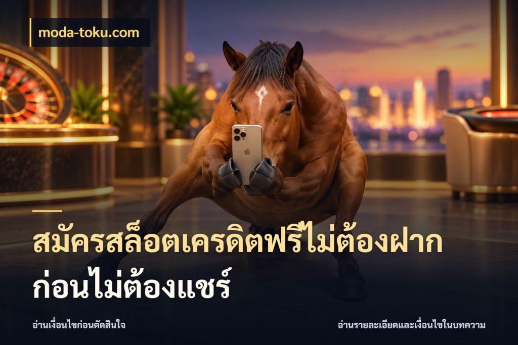 สมัครสล็อตเครดิตฟรีไม่ต้องฝากก่อนไม่ต้องแชร์ สิทธิ์ที่สายโบนัสสนใจกับวิธีรับ สไตล์ moda-toku.com