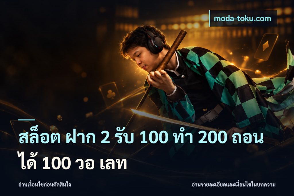 สล็อต ฝาก 2 รับ 100 ทํา 200 ถอนได้ 100 วอ เลท