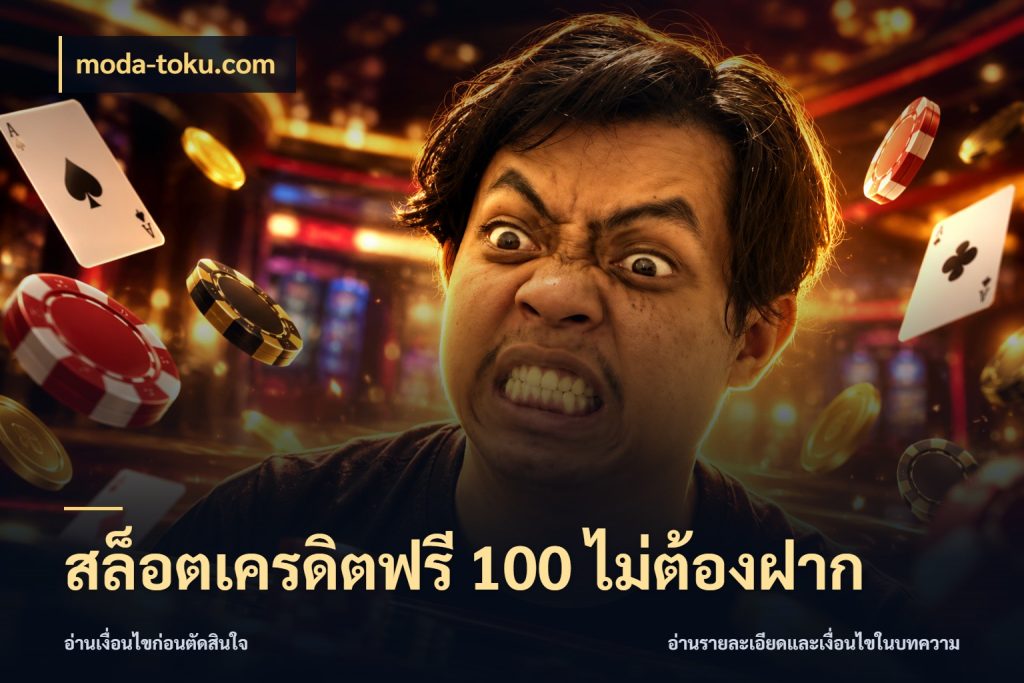 สล็อตเครดิตฟรี 100 ไม่ต้องฝาก รู้จักยอดและขอบเขตของเครดิตฟรี กับ moda-toku.com