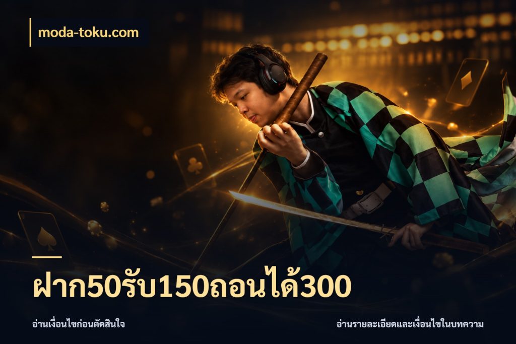 ฝาก50รับ150ถอนได้300 moda-toku.com เปิดมุมโปรให้เข้ากับเกมแนวโปรด