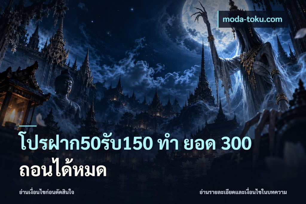 โปรฝาก50รับ150 ทํา ยอด 300 ถอนได้หมด
