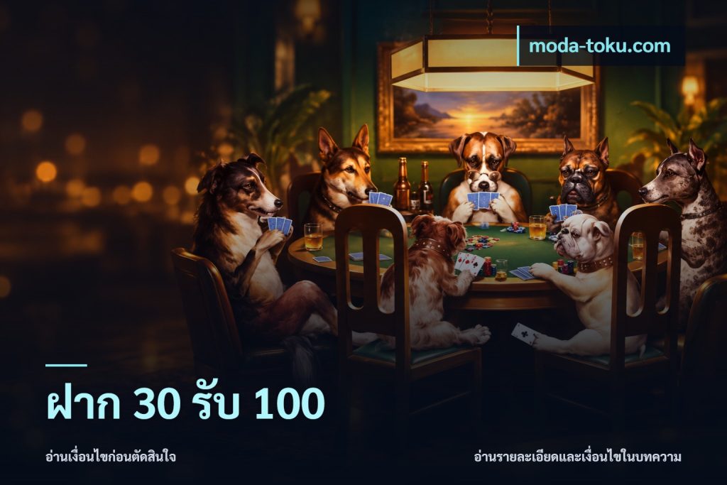 ฝาก 30 รับ 100