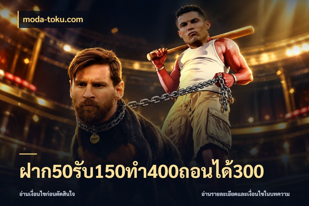 ฝาก50รับ150ทํา400ถอนได้300 จับประเด็นยอดรับก่อนเลือกความสนุก ในมุม moda-toku.com