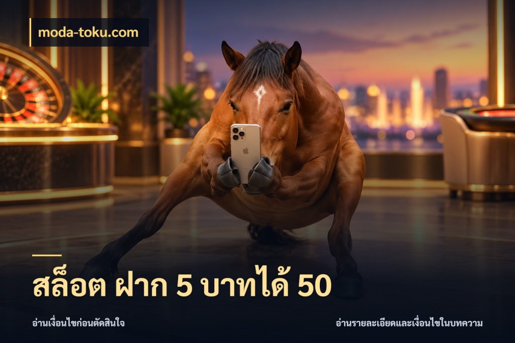 สล็อต ฝาก 5 บาทได้ 50 จับประเด็นยอดรับก่อนเลือกความสนุก กับ moda-toku.com