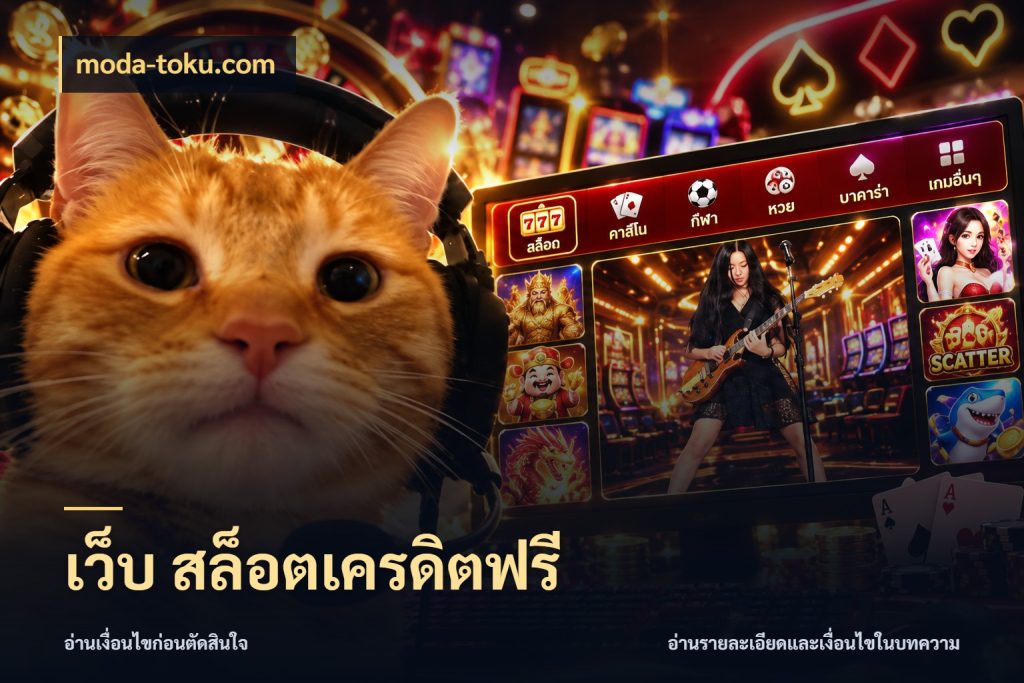 เว็บ สล็อตเครดิตฟรี moda-toku.com เครดิตแต่ละรูปแบบมีมุมไหนให้ดู