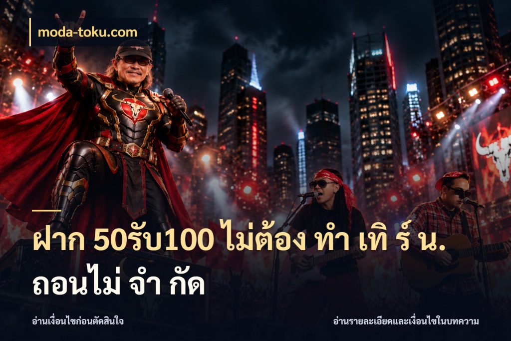 ฝาก 50รับ100 ไม่ต้อง ทํา เทิ ร์ น. ถอนไม่ จํา กัด moda-toku.com โปรกับเกมที่ชอบเลือกให้ตรงสไตล์