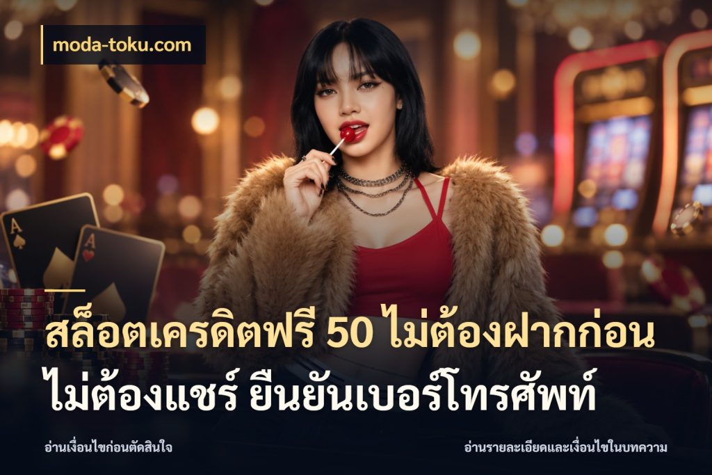 สล็อตเครดิตฟรี 50 ไม่ต้องฝากก่อน ไม่ต้องแชร์ ยืนยันเบอร์โทรศัพท์ moda-toku.com ชนิดเครดิตกับสิทธิ์ที่คุณอยากรู้