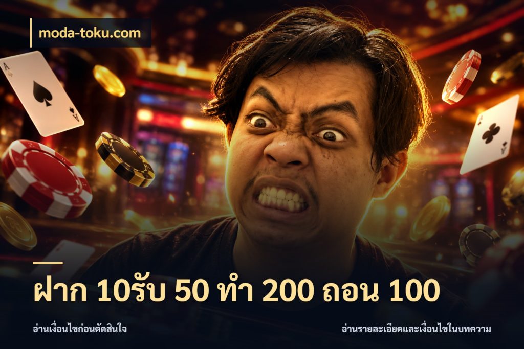 ฝาก 10รับ 50 ทํา 200 ถอน 100 moda-toku.com รูปแบบโบนัสกับสิทธิ์ของสายเกม