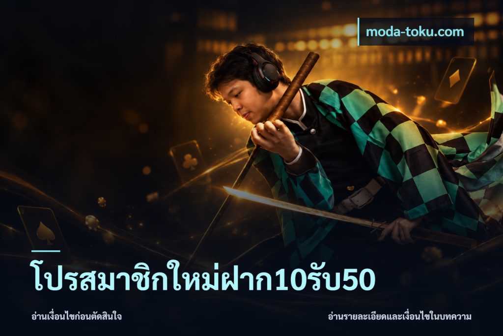 โปรสมาชิกใหม่ฝาก10รับ50